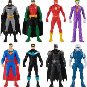 SUNNY, Figuras de Ação, Bonecos Super-heróis e Vilões, Batman, DC Comics, Com 8 Unidades – 15 cm