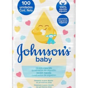 Quadrados de Algodão Recém-Nascido JOHNSON’S® baby 100 unidades