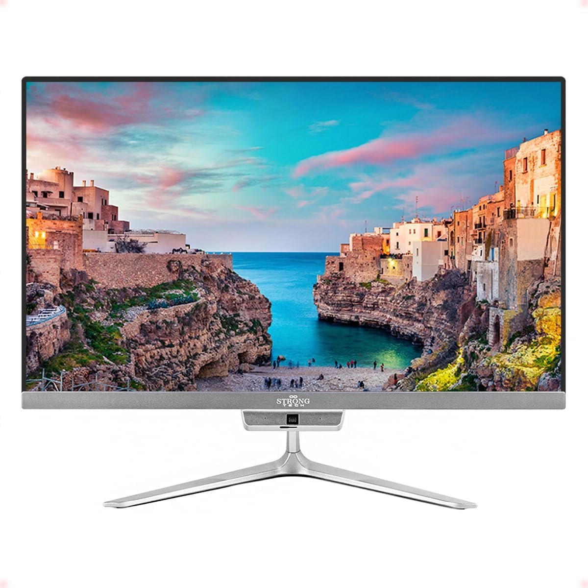 Computador Completo All In One Intel Core i5 21,5" 8GB SSD 128GB 4 Núcleos Super Turbo Hdmi Teclado e Mouse Strong Tech - Imagem 2