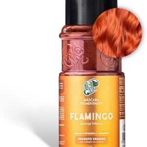 Kamaleão Color – Máscara Pigmentante Semi-Permanente, Flamingo – Cores Vibrantes e Hidratação Intensa – Low Poo, Vegano, Cruelty Free – 150ml