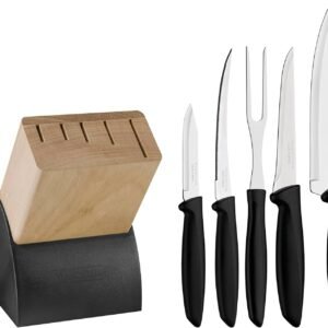 Jogo Facas 6 Peças Plenus com Cepo Tramontina Cutelaria Jogo Facas 6 Peças Plenus com Cepo Tramontina Cutelaria