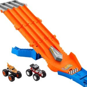 Hot Wheels Monster Trucks Pista de Brinquedo Corrida de Destruição para crianças a partir de 4 anos