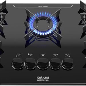 Cooktop 5 Bocas a Gás Itatiaia Electra Plus com Acendimento Automático Bivolt Preto Cooktop 5 Bocas a Gás Itatiaia Electra Plus com Acendimento Automático Bivolt Preto