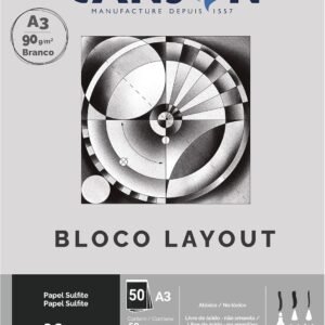 CANSON Tecnica, Papel Sulfite em Bloco, Tamanho A3