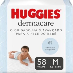 Fralda Huggies Premium Dermacare M – 58 Un