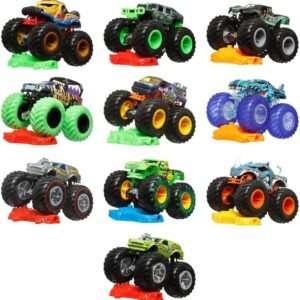 Hot Wheels Monster Trucks Veículo de Brinquedo Carro Surpresa Escala 1:64 para crianças a partir de 3 anos – SORTIDAS