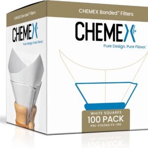 Filtro Quadrado Pré Dobrado CHEMEX Branco