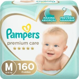 Fralda Pampers Premium Care M – 160 fraldas