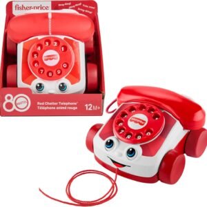 Fisher-Price Brinquedo para Bebês Telefone Falante Vermelho para crianças a partir de 1 ano