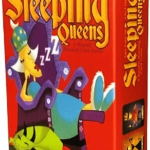 Jogo de Cartas Sleeping Queens, Cartas de Estratégia com Rainhas Mágicas, 79 Cartas, 9 x 6,5 cm