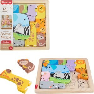 Fisher-Price Brinquedo para Bebês Amigos Animaizinhos de Madeira para crianças a partir de 2 anos