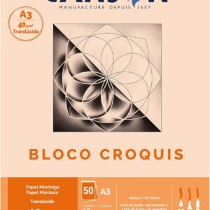 Bloco Croquis Manteiga A3 40g/m², Canson, 66667047, 50 Folhas