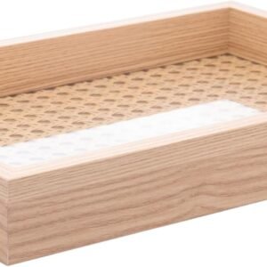 LYOR – Bandeja Retangular de Mdf com Fundo Treliça 30cm x 4cm x 20cm