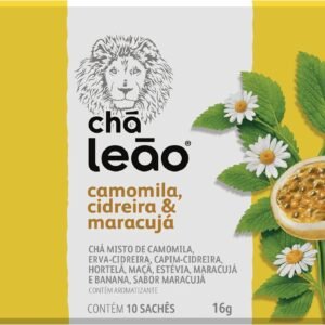 Leão Chá Premium – Camomila Cidreira E Maracujá 10 Sachês