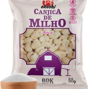 OKOSHI – Canjica de Milho com Açúcar Orgânico – Pipoca Saudável, Snacks Saudáveis de Baixa Caloria, Pipoca Doce Fit – Vegano, Orgânico, Sem Glúten, Sem Lactose, Sem Gordura Trans, Kosher – 50g