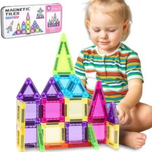 Brastoy Mini Blocos de Montar Magnéticos Construção Brinquedos Infantil 38 Peças