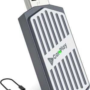 Adaptador CarPlay Sem Fio para Android e iPhone, Stage LinkFree 2 em 1 Mini CarPlay Com Fio para Sem Fio, Adaptador USB-C/USB Plug & Play Bluetooth para Carro, Controle Estável e Sem Atraso