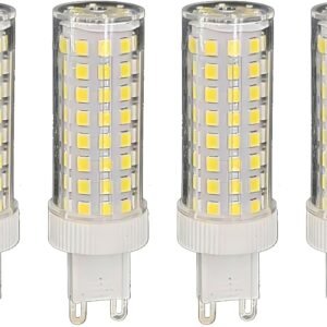 Kit 4 Lampada Led Halopim G9 15w 96 Leds Para Lustre Arandela (Branco quente) (Branco Frio)