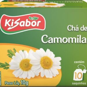 Kisabor, Chá de Camomila, Para infusão, 10 Gramas com 10 Saquinhos