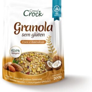 Granola Coco e Amêndoas (com aveia sem glúten) Cereal Crock 200g