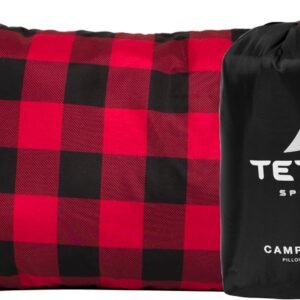 TETON Sports Travesseiro de acampamento; ótimo para viagens, acampamento e mochila; lavável, preto, 30,48 x 45,72 cm; 272 g