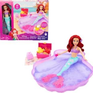 Disney Princesa, Conjunto de Brinquedo Ariel Aventuras na Piscina, Para crianças a partir de 3 anos