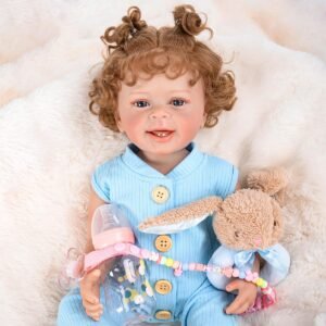 Bebê Reborn Boneca Corpo de Silicone Realista Menina Pintada Original (Menina 55cm)