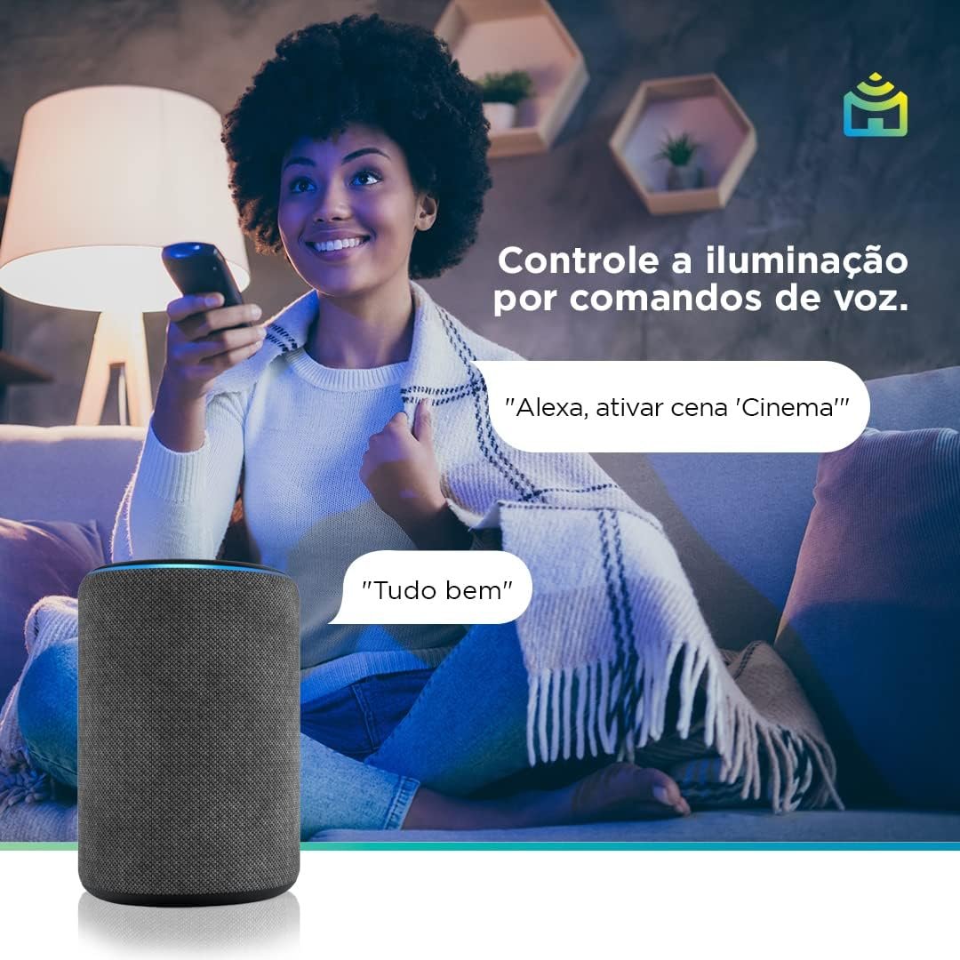 Smart Lâmpada Wi-Fi RGB LED 10W, Cores Mais Vibrantes (até 16 milhões de combinações), Branco Quente e Frio, 1100 Lúmens, Bivolt, Positivo Casa Inteligente, Compatível c/Alexa e Google Assistente - Imagem 5