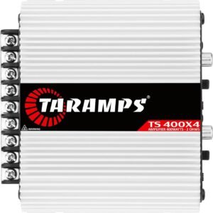 Módulo Taramps TS 400×4 entrada Fio/RCA Branco Amplificador Som Automotivo