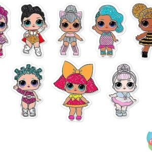 Mini Personagens Dec R515 Boneca Lol – Pacote Com 134 Un Regina Colorido