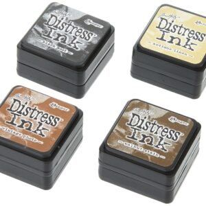 Kit de tintas para carimbo Ranger Tholtz, pacote com 4