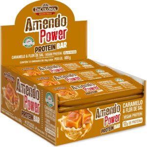 BARRA AMENDOPOWER PROTEIN CARAMELO/FLOR DE SAL DISPLAY 12X50G