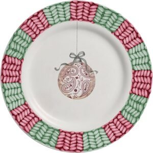 Prato Sobremesa Acetinado Gifts Natal Alleanza 6 un