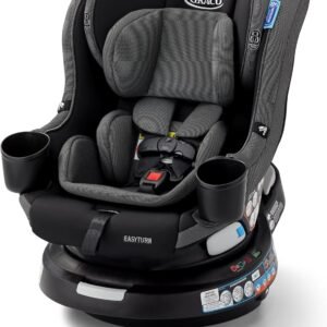 Graco Cadeira Infantil para Carro EasyTurn™ com Giro 360° 2 em 1 com Sistema LATCH, Cyran, Preto