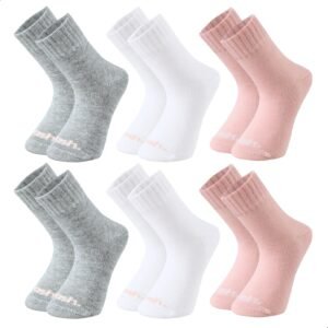 Kit 6 Pares De Meia INFANTIL Menina Mash Algodão Punho Soft