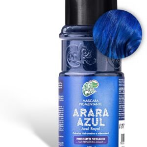 Kamaleão Color – Máscara Pigmentante Semi-Permanente, Arara Azul – Cores Vibrantes e Hidratação Intensa – Low Poo, Vegano, Cruelty Free – 150ml