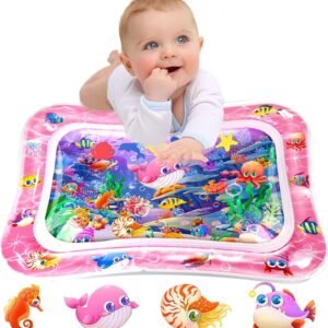 Tapete Inflável Para Tempo De Bruços Com Água Para Bebês E Crianças Pequenas, Brinquedo Educativo Para Bebês De 3 A 24 Meses, Ajuda A Fortalecer Os Músculos, Portátil