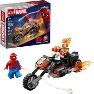 LEGO | Marvel Homem-Aranha vs. Motocicleta Fantasma com Motocicleta 76335