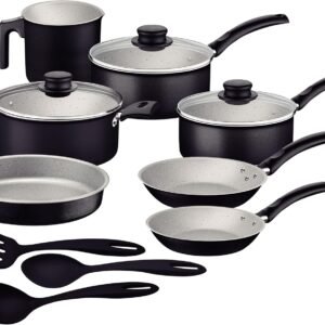 Jogo de Panelas Tramontina Turim em Alumínio com Revestimento Interno e Externo em Antiaderente Starflon Max Preto 10 Peças Jogo de Panelas Tramontina Turim em Alumínio com Revestimento Interno e Externo em Antiaderente Starflon Max Preto 10 Peças