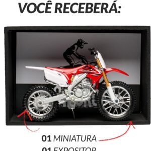 Machine Cult Miniatura Motocross CRF 450 R – Escala 1:18 – Moto – Colecionador, Entusiasta de Motocicletas – Unissex e todas as idades