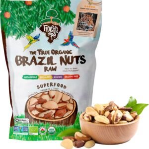 Castanha-do-Pará 500g Orgânica Inteira – Fonte de Proteína Vegetal e Selênio – Vegana, Kosher, Sem Glúten, Sem Conservantes – Floresta em Pé