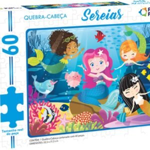 Pais & Filhos – Quebra-Cabeça Sereia – 60 Peças – Idade 4+
