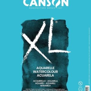 CANSON XL Aquarelle, Caderno Papel para Aquarela com Espiral 300g/m², A4: 21 x 29,7 cm, 30 Folhas