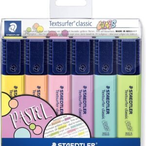 Marcador de Texto, Staedtler, Textsurfer Classic, 6 Cores Pastel