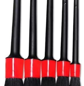 Jogo de Pincel Automotivo Detalhamento e Limpeza Automotiva Conjunto 5 Peças de Tamanhos Diferentes