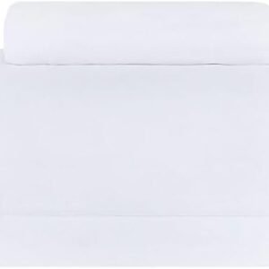 Buddemeyer Jogo de Cama Solteiro Percal 180 Fios Basic Percalle 100% Algodão Penteado Branco 3 peças