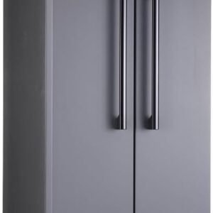 Geladeira Refrigerador HQ Frost Free Side By Side 460 Litros Cinza HQ-460SBSFF (127V)