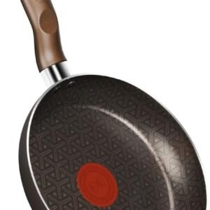 Frigideira Rochedo Expert Chocolate 20cm, com Antiaderente Resist 5X, reforçado com Partículas Minerais, Alumínio de Alta Espessura, Base Limpa Fácil e Thermo-Sinal