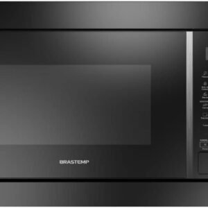 Micro-ondas Brastemp de Embutir 32 Litros Preto com 18 Receitas Pré-Programadas e Design Sofisticado – BM146AE 110V