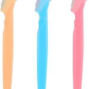 Kit de Navalha Lâminas Ferramentas de Depilação Esfoliante + Capa de Precisão – Sobrancelhas e Rosto